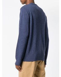 Мужской темно-синий свитер с круглым вырезом от Barbour