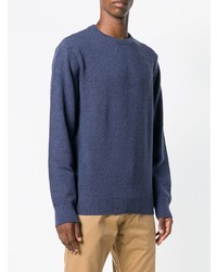 Мужской темно-синий свитер с круглым вырезом от Barbour