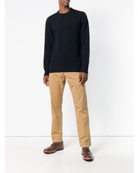 Мужской темно-синий свитер с круглым вырезом от Barbour