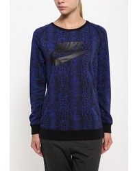 Женский темно-синий свитер с круглым вырезом от Nike