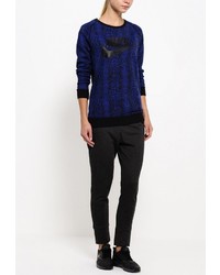 Женский темно-синий свитер с круглым вырезом от Nike