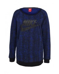 Женский темно-синий свитер с круглым вырезом от Nike