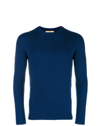 Мужской темно-синий свитер с круглым вырезом от Nuur