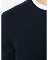 Мужской темно-синий свитер с круглым вырезом от Pringle