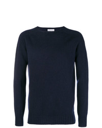 Мужской темно-синий свитер с круглым вырезом от Officine Generale