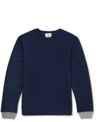 Мужской темно-синий свитер с круглым вырезом от Oliver Spencer
