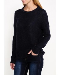 Женский темно-синий свитер с круглым вырезом от Only