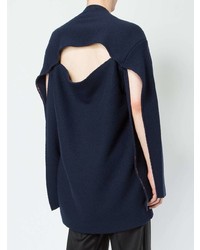 Мужской темно-синий свитер с круглым вырезом от Delada