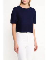 Женский темно-синий свитер с круглым вырезом от Pinko