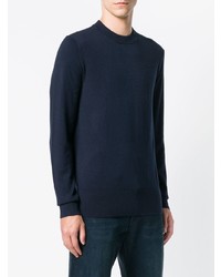 Мужской темно-синий свитер с круглым вырезом от Calvin Klein