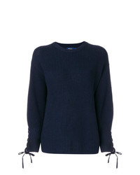 Женский темно-синий свитер с круглым вырезом от Polo Ralph Lauren
