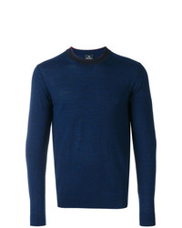 Мужской темно-синий свитер с круглым вырезом от Ps By Paul Smith