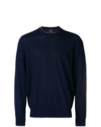 Мужской темно-синий свитер с круглым вырезом от Ps By Paul Smith