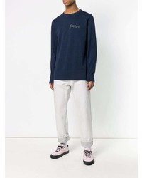 Мужской темно-синий свитер с круглым вырезом от Soulland