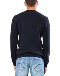 Мужской темно-синий свитер с круглым вырезом от Q/S designed by