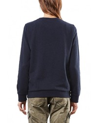 Женский темно-синий свитер с круглым вырезом от Q/S designed by