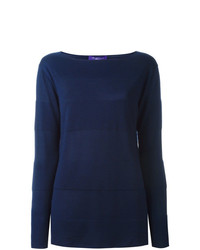 Женский темно-синий свитер с круглым вырезом от Ralph Lauren