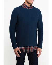 Мужской темно-синий свитер с круглым вырезом от Revolution