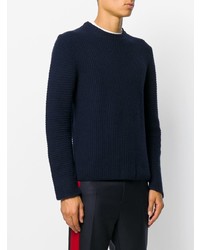 Мужской темно-синий свитер с круглым вырезом от Joseph