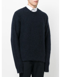 Мужской темно-синий свитер с круглым вырезом от Stella McCartney
