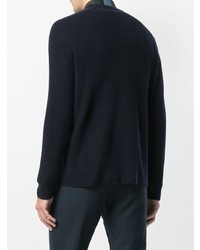 Мужской темно-синий свитер с круглым вырезом от Theory