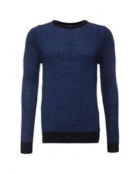 Мужской темно-синий свитер с круглым вырезом от River Island