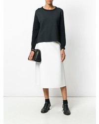 Женский темно-синий свитер с круглым вырезом от Stephan Schneider