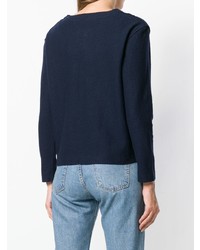 Женский темно-синий свитер с круглым вырезом от Woolrich