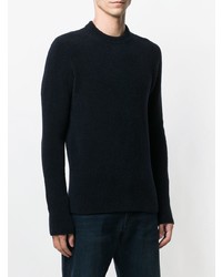 Мужской темно-синий свитер с круглым вырезом от Nuur