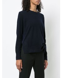 Женский темно-синий свитер с круглым вырезом от Vince