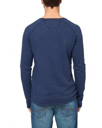 Мужской темно-синий свитер с круглым вырезом от s.Oliver
