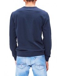 Мужской темно-синий свитер с круглым вырезом от s.Oliver