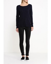 Женский темно-синий свитер с круглым вырезом от s.Oliver