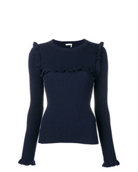 Женский темно-синий свитер с круглым вырезом от See by Chloe