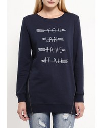 Женский темно-синий свитер с круглым вырезом от Sela