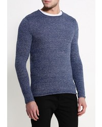 Мужской темно-синий свитер с круглым вырезом от Selected Homme