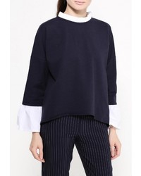 Женский темно-синий свитер с круглым вырезом от Sense