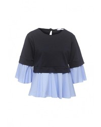 Женский темно-синий свитер с круглым вырезом от Sense