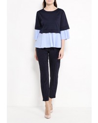 Женский темно-синий свитер с круглым вырезом от Sense