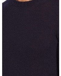 Мужской темно-синий свитер с круглым вырезом от Prada