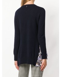 Женский темно-синий свитер с круглым вырезом от Dondup