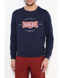 Мужской темно-синий свитер с круглым вырезом от Sisley
