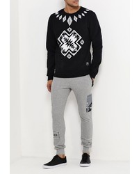 Мужской темно-синий свитер с круглым вырезом от Sixth June