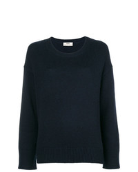 Женский темно-синий свитер с круглым вырезом от Sminfinity