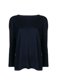 Женский темно-синий свитер с круглым вырезом от Snobby Sheep