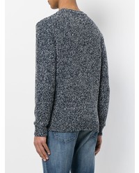 Мужской темно-синий свитер с круглым вырезом от Closed