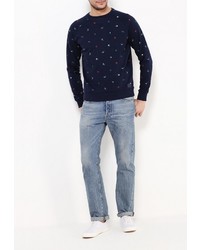 Мужской темно-синий свитер с круглым вырезом от SPRINGFIELD