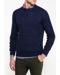 Мужской темно-синий свитер с круглым вырезом от SPRINGFIELD