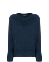 Женский темно-синий свитер с круглым вырезом от Steffen Schraut