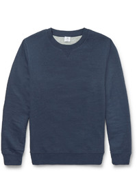 Мужской темно-синий свитер с круглым вырезом от Sunspel